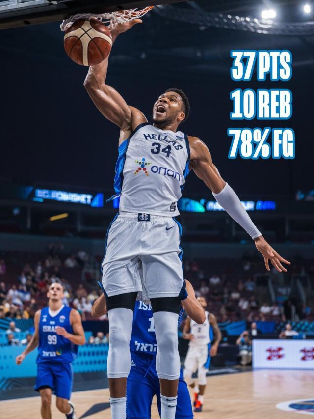 开云-爱游戏-没防守三秒照样统治！字母哥欧锦赛连续10场25+10